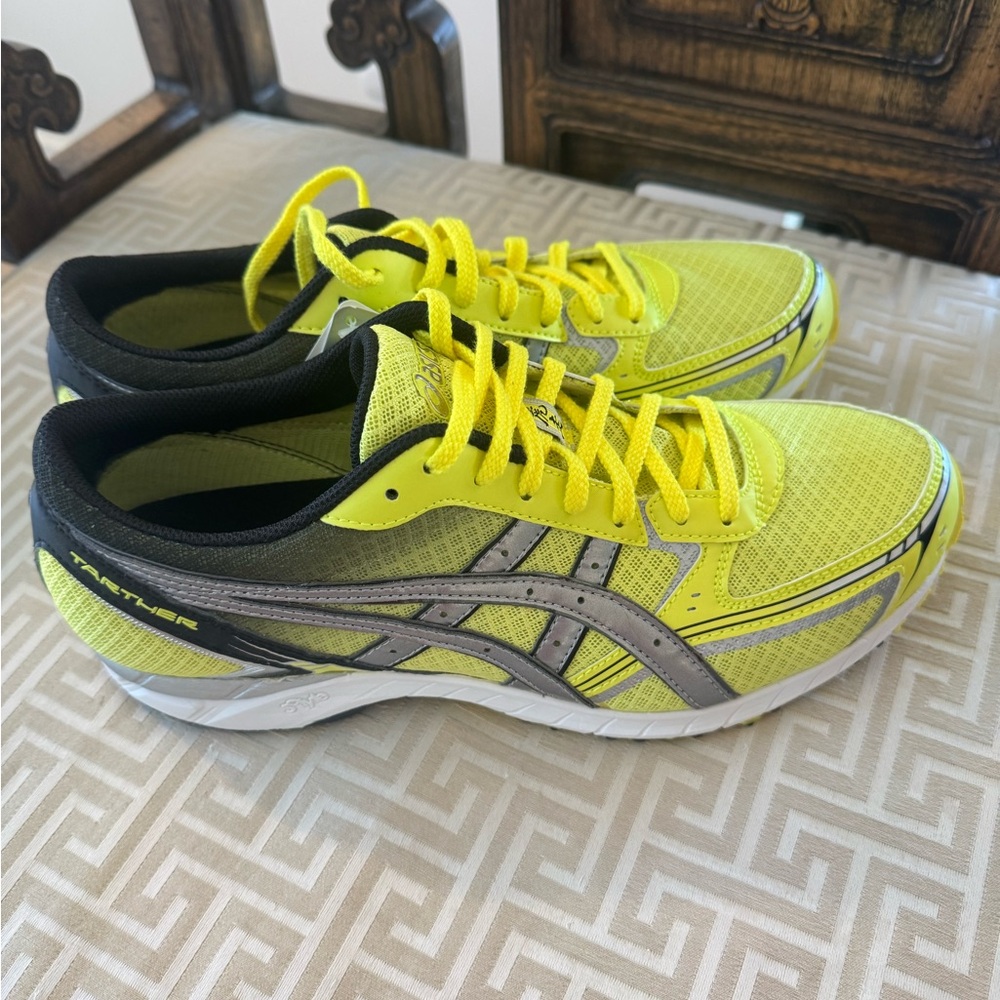 ASICS Tarther Running Shoes Men’s Size 9.5 Neon Yellow Lightweight